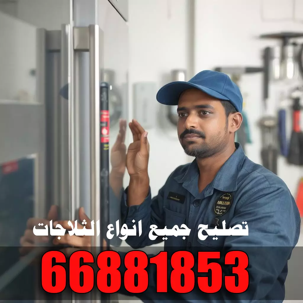 تصليح ثلاجات الكويت | فني هندي لصيانة الثلاجات والفريزرات 5 فني تصليح ثلاجات هندي يفحص الباب ويتأكد من سلامة الإغلاق والعزل الحراري