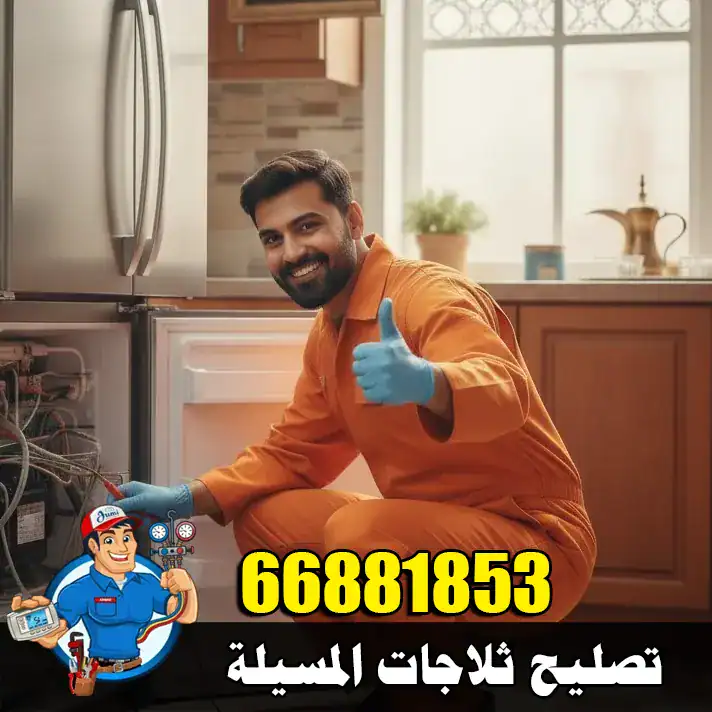 فني ثلاجات في المسيلة يقوم بفحص ضعف التبريد داخل الثلاجة وإصلاح الأعطال بدقة
